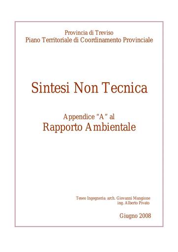 Sintesi Non Tecnica